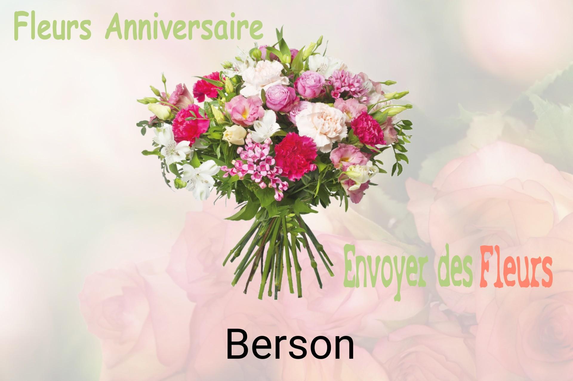 Bouquet de fleurs d’anniversaire livré à Berson